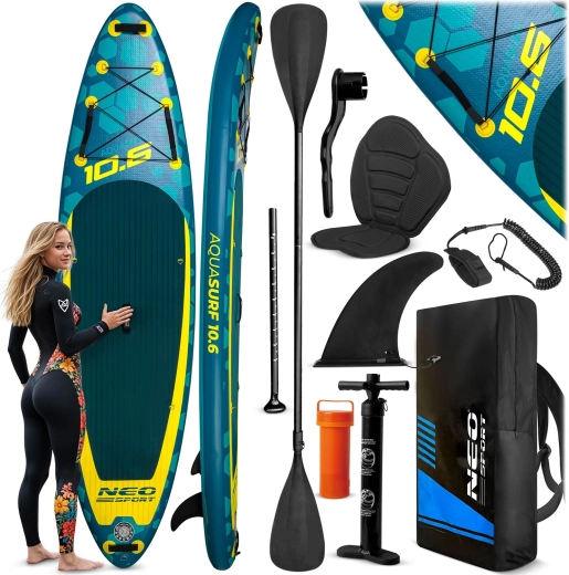 Opblaasbaar paddleboard Aquasurf 10'6 (320 × 84 × 15 cm) Neo‑Sport