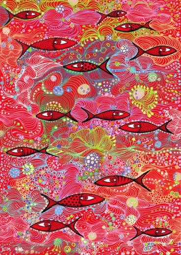 ENJOY puzzel diep rood 1500 stukjes