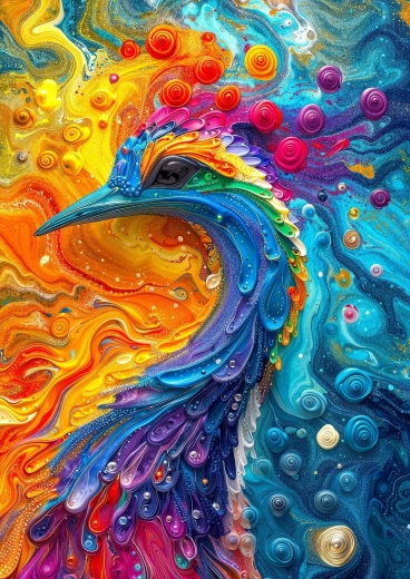 Enjoy puzzel Marmeren Veren 1000 stukjes