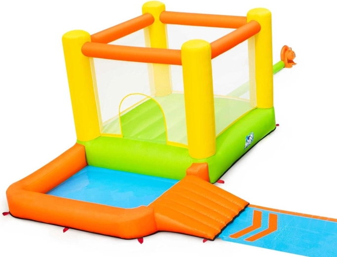 Bestway opblaasbaar speelcentrum H2OGO! met glijbaan en peuterbad 662 × 300 × 150 cm