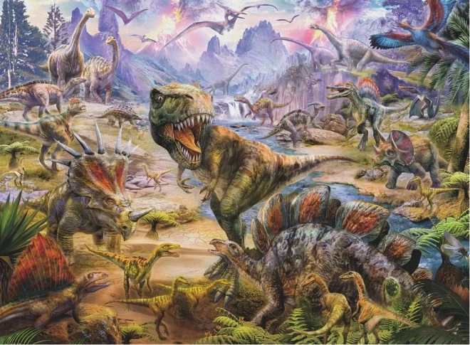 Puzzel 2D 300 stukjes dinosaurussen RAVENSBURGER