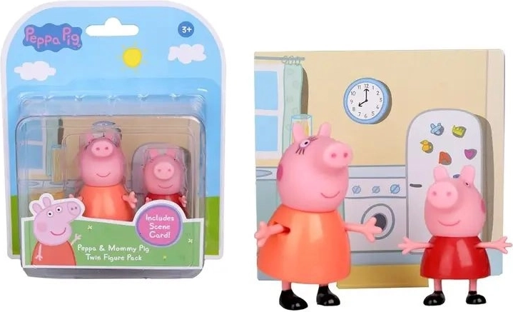 Peppa Pig-figuren Peppa en Mama