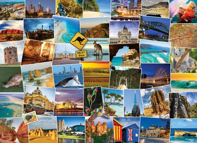 Puzzel Eurographics Globetrotter Australië 1000 stukjes