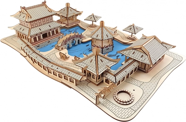 Houten 3D puzzel Tuinen van Suzhou