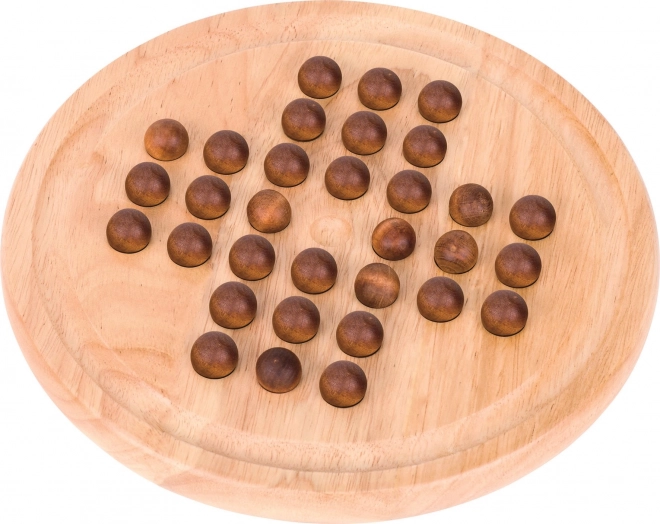 Houten spel SOLITAIRE van GOKI