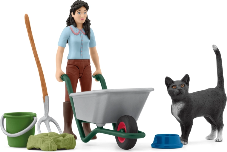 Speelset voor het schoonmaken van de stal met Emily – POCKET SET HORSE CLUB