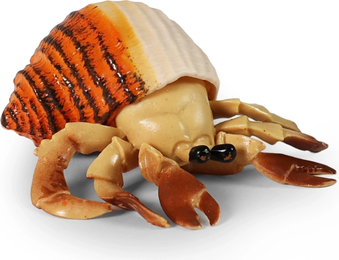 Rubberen krab met schelp 10 cm