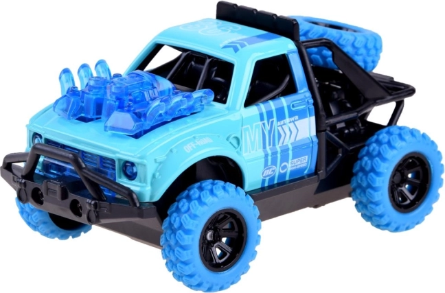 Metalen 4x4 Predator autootje met licht en geluid – Blauw