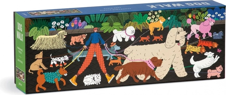 Panoramische puzzel Hondenwandeling 1000 stukjes GALISON