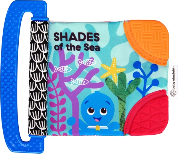 Baby Einstein zacht boekje met bijtringen en texturen Shades of the Sea, 0 m+