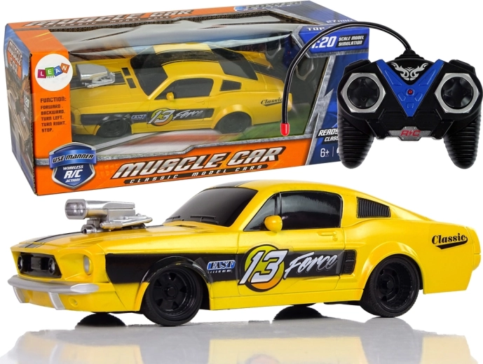 Radiografisch bestuurbare sportauto 1:20 Pilot Yellow