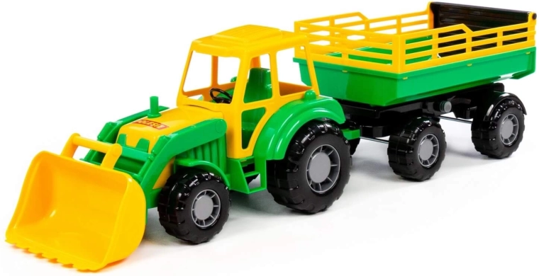 Altaj-tractor met laadschop en aanhanger - 1 stuk