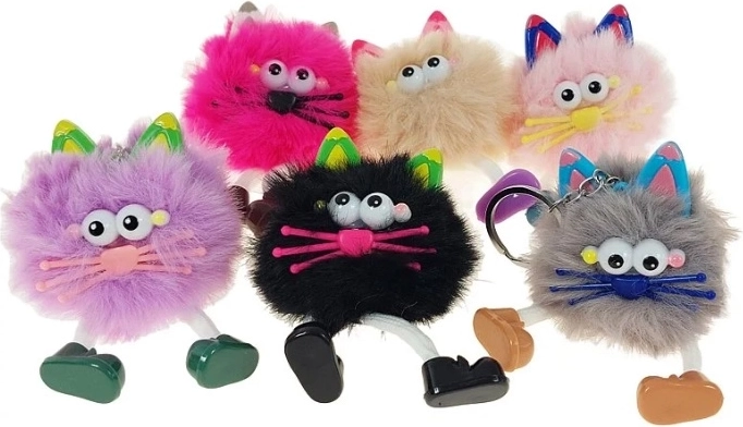 Pluchen sleutelhanger poppetje