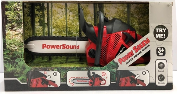 Rode kettinzaag – kinderspeelgoed op batterijen