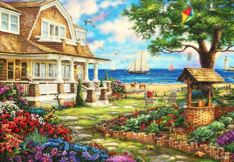 Puzzel Strandhuisje 1000 stukjes