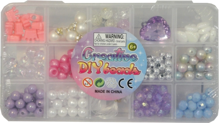 Kralen in etui met vakjes – creatieve set voor het maken van sieraden