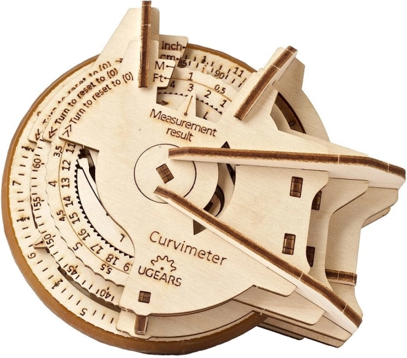 UGEARS houten mechanische curvimeter STEM – 3D-puzzel (opisometer)
