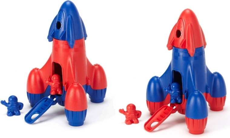 Green Toys raket voor kinderen van gerecycled plastic