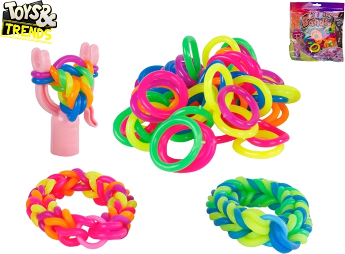Mega weefset voor elastische armbanden TOYS&TRENDS (72 stuks)