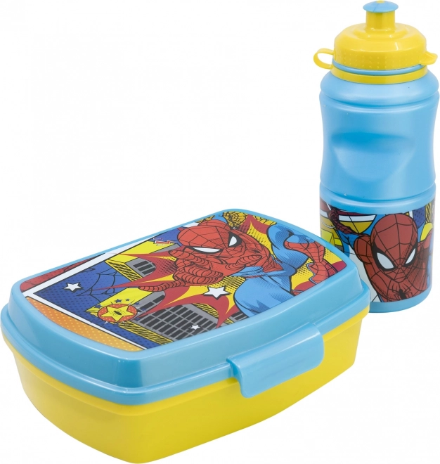 Kinder eetsset 2-in-1 SPIDERMAN – fles 380 ml en broodtrommel