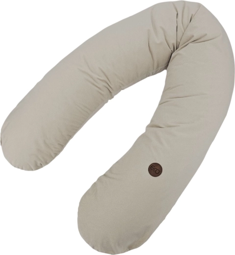 EKO voedingskussen katoen velvet lichtbeige 180 cm