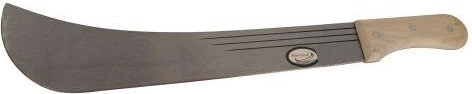 Machete met houten handvat 55 cm, roestvrijstalen lemmet 16″