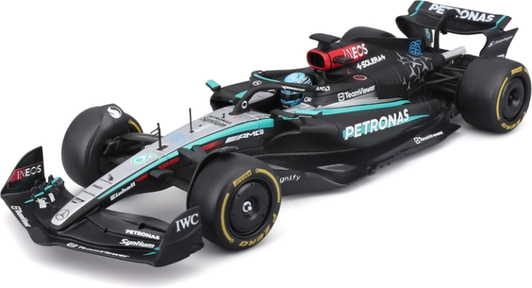 Bburago model F1 Mercedes-AMG Petronas W15 2024 George Russell #63 1:24 in acrylbox