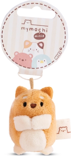 Nici sleutelhanger MyMochi hondje Hiro bruin 5 cm