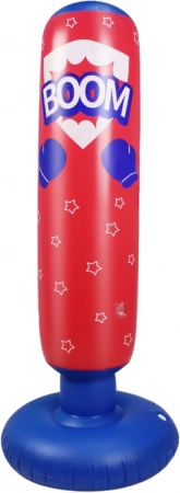 Opblaasbare bokszak rood-blauw 125 cm