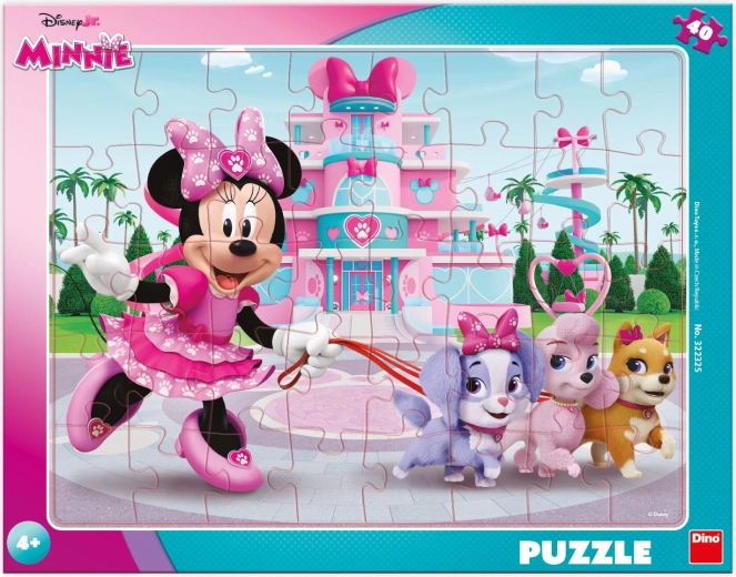 Puzzel Minnie met hondjes 40 stukjes DINO