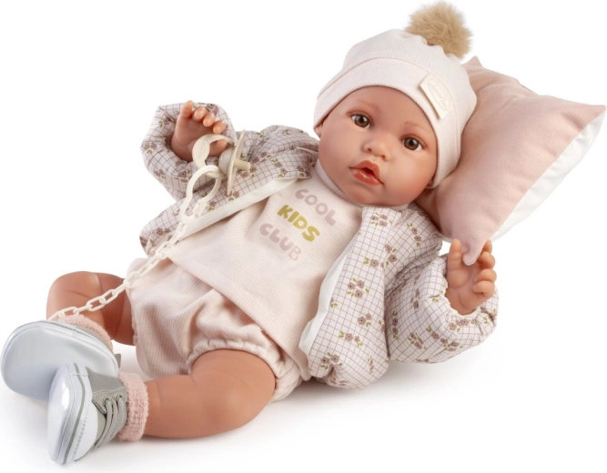 Antonio Juan Erika realistische therapeutische verzwaarde babypop met geluiden, 42 cm