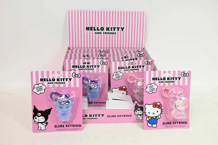 Hello Kitty sleutelhanger met slime (2 varianten)
