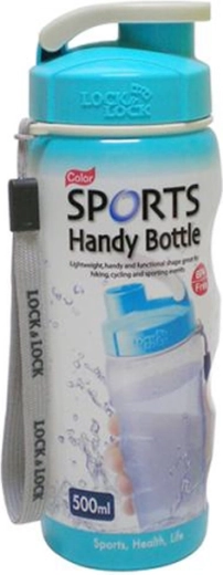Kunststof drinkfles 500 ml blauw