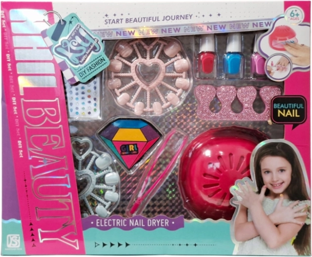 Creatieve nagelset met elektrische lamp