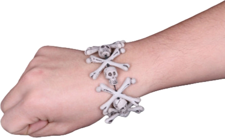 Feestarmband met schedels en botten