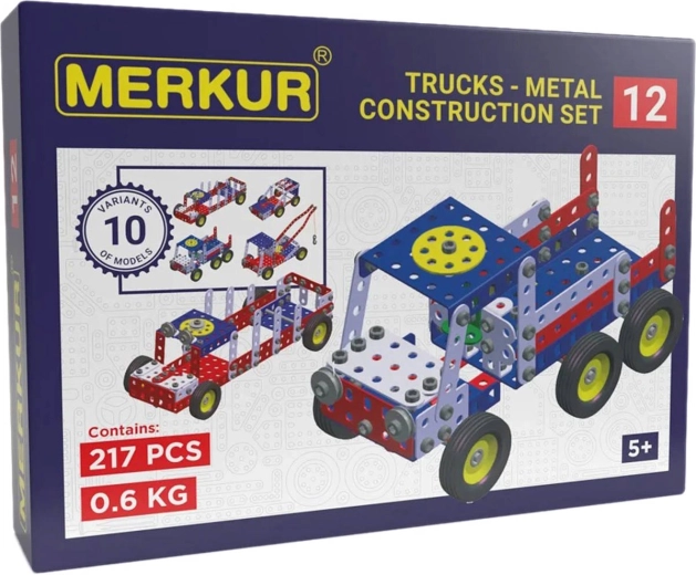 Merkur metalen bouwset takelwagen, 217 onderdelen