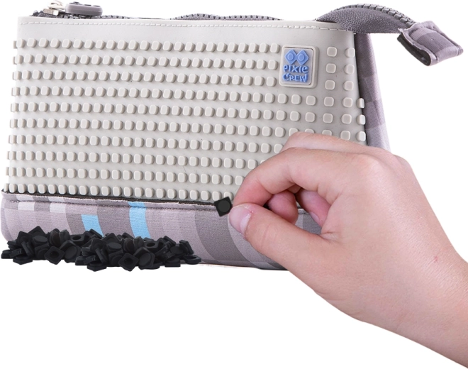 Pixie Crew groot etui grijs-blauw
