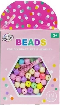 Set kralen - blokjes + 1 meter koord