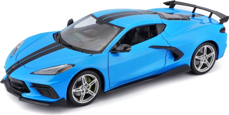 Maisto Chevrolet Corvette Stingray Coupe High Wing blauw 1:18