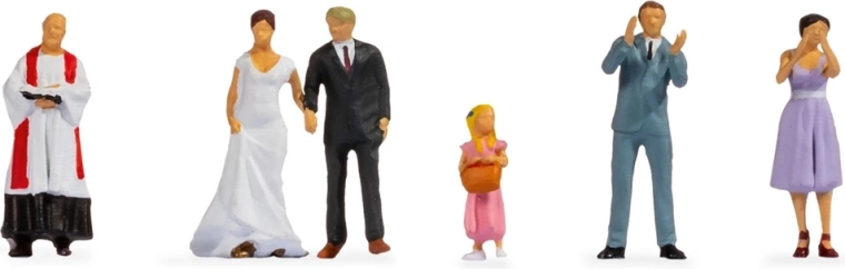 Noch figuren set op de bruiloft