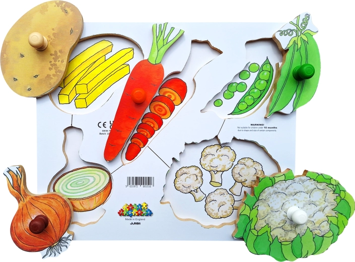 Just Jigsaws houten puzzel Schillen en snijden - 6 delen