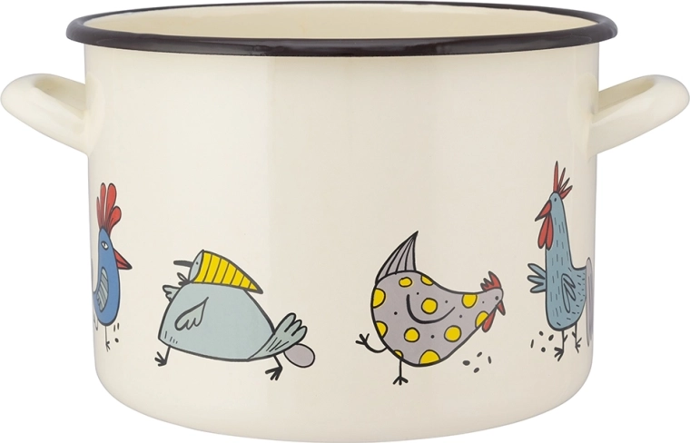 Pan 7,5 l met decor Kurki (paddenstoelen) 24 cm
