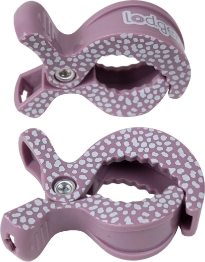 Lodger swaddle clip rose dot - 2 verpakkingen