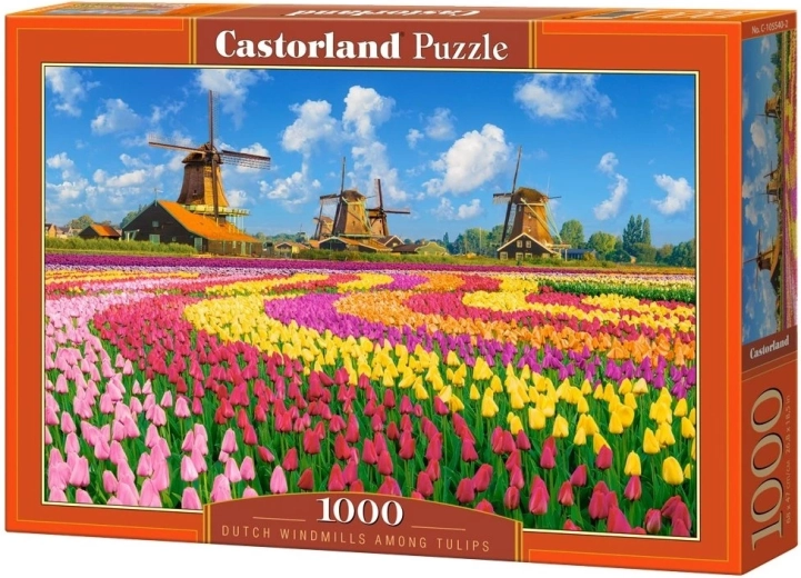 Castorland puzzel Nederlandse molens tussen tulpen (1000 stukjes)