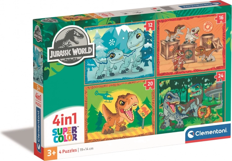 Puzzel Jurassic Wereld 4-in-1 Clementoni