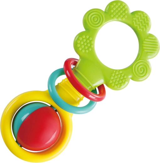 Playgo rammelaar met draaiend balletje 16 cm