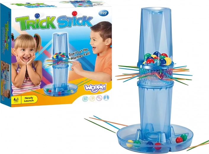 Woopie behendigheidsspel vallende knikkers – trek de stokjes eruit