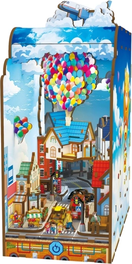 2Kids Toys boekensteun – miniatuurhuisje tussen de wolken