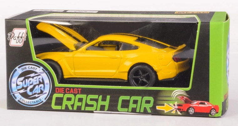 Daffi Crash Car metalen model met pull-back aandrijving