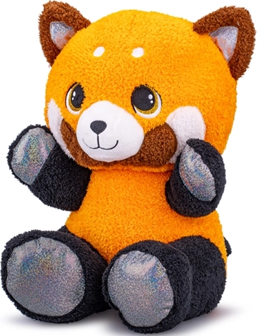 Pluchen zittende rode panda 16,5 cm